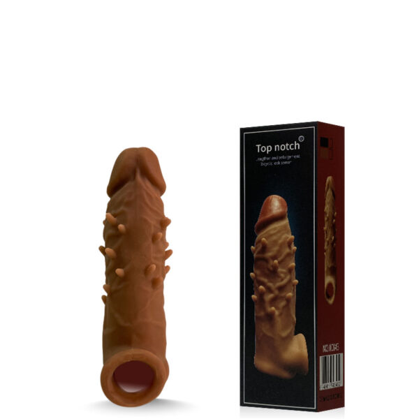 Capa Peniana com Extensor de 4 cm, Possui Anel para Escroto, Veias e Glande